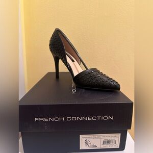 French Connection Black Studded Women's Heels size 6